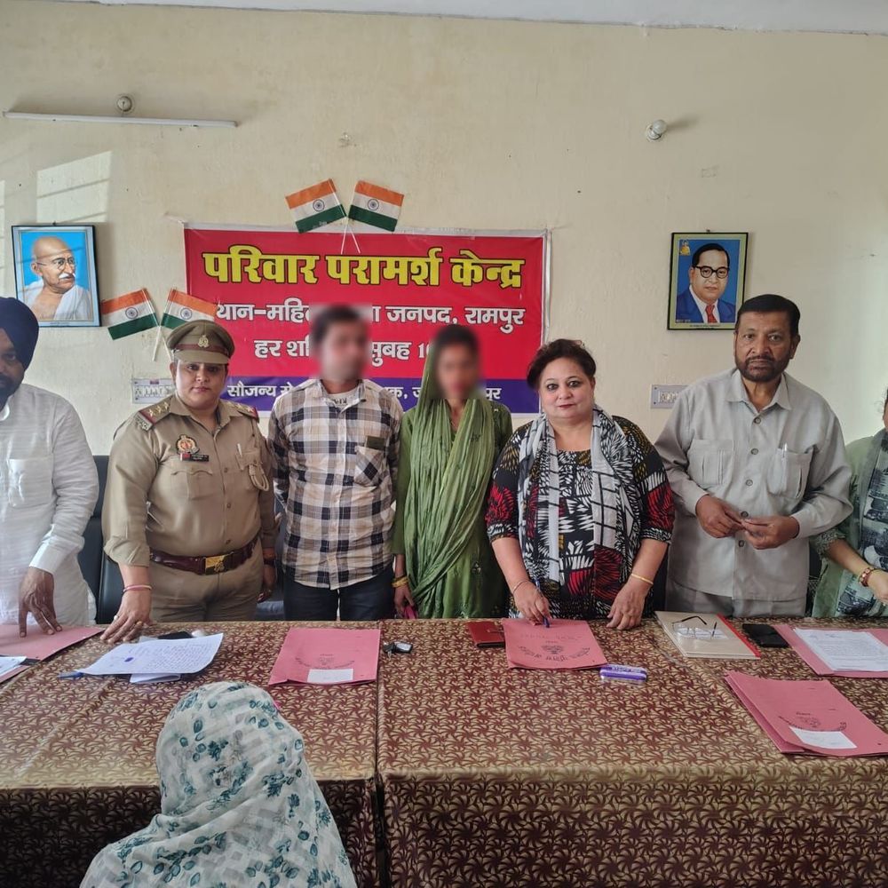 रामपुर महिला थाना में परिवार परामर्श केंद्र आयोजित:27 मामलों की सुनवाई, 4 में सुलह, 5 निरस्त किए गए