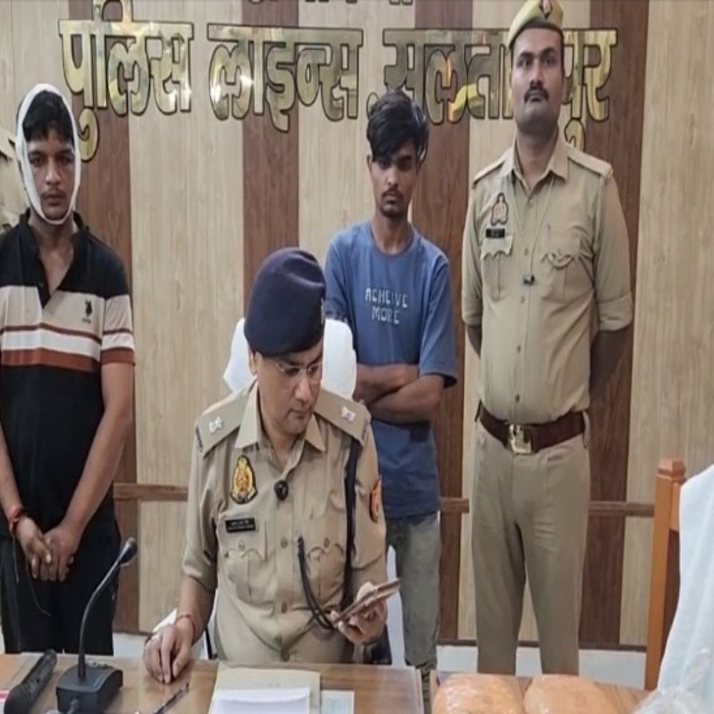 स्कॉर्पियो से 6.5 किलो गांजा बरामद:सुल्तानपुर में हादसे ने खोला तस्करी का राज, लखनऊ के दो तस्कर गिरफ्तार