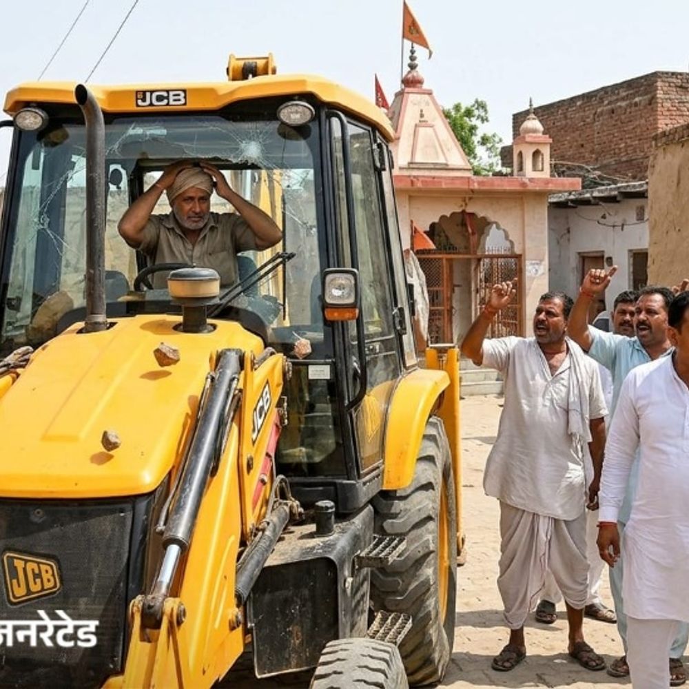महेंद्रगढ़ में मंदिरों का अतिक्रमण हटाने गई टीम पर हमला:  जेसीबी चालक से मारपीट, पूर्व सरपंच समेत कई ग्रामीणों के खिलाफ मामला दर्ज – Narnaul News