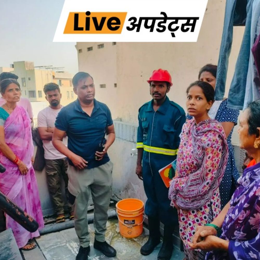 भास्कर अपडेट्स:हैदराबाद की रिहायशी बिल्डिंग में आग लगी, फायर ब्रिगेड ने 17 लोगों को सुरक्षित बचाया