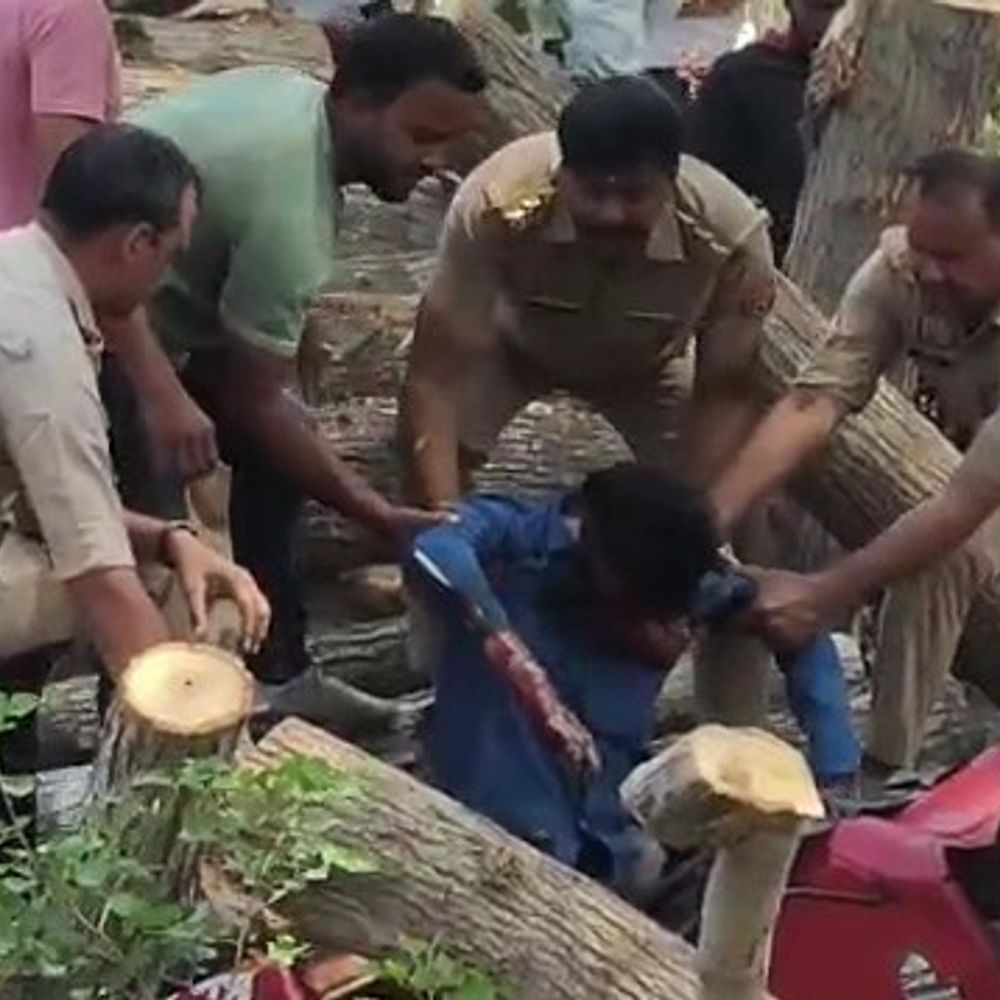 बिजनौर में ट्रैक्टर-ट्रॉली पलटने से चालक की मौत:लकड़ी ऊपर गिरने से हुआ हादसा, परिवार में पसरा मातम