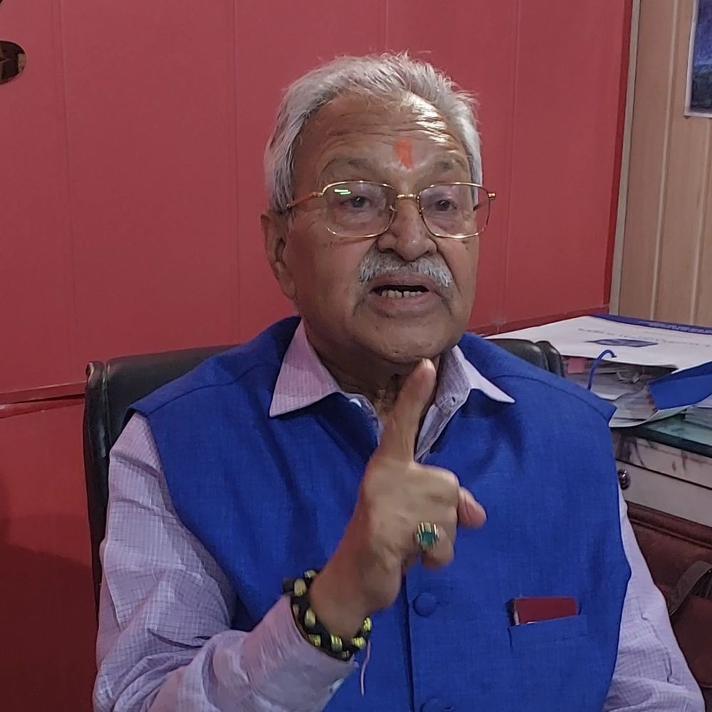 मेरठ के सेंट्रल मार्केट पर राज्यसभा सांसद ने दी सफाई:लक्ष्मीकांत बाजपेयी बोले- व्यापारियों में आपसी बंटवारा है, इसलिए वहां नहीं गया