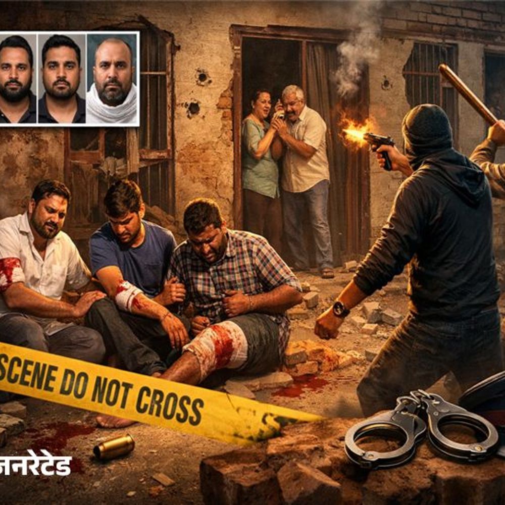 तरनतारन में मामूली विवाद के बाद घर पर हमला:  फायरिंग में 4 लोग घायल, 14 आरोपियों पर केस; पुलिस ने चार को पकड़ा – tarn-taran News