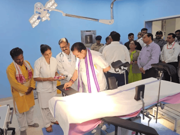 राजगढ़ अस्पताल में हाईटेक ओटी शुरू, मंत्री ने शुभारंभ किया:  बुलाए नहीं जाने पर विधायक अमरसिंह बोले- अपमान बर्दाश्त नहीं, CM से शिकायत करूंगा – rajgarh (MP) News