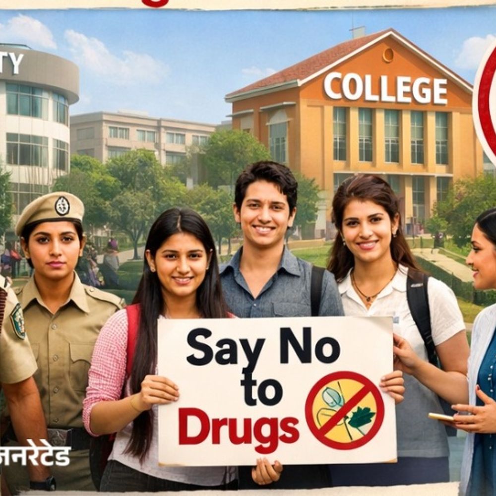 हरियाणा के कॉलेज-यूनिवर्सिटीज में ड्रग्स पर सख्ती:  500 मीटर एरिया ड्रग-फ्री जोन घोषित; स्क्रीनिंग और काउंसलिंग पर होगा जोर – Panchkula News