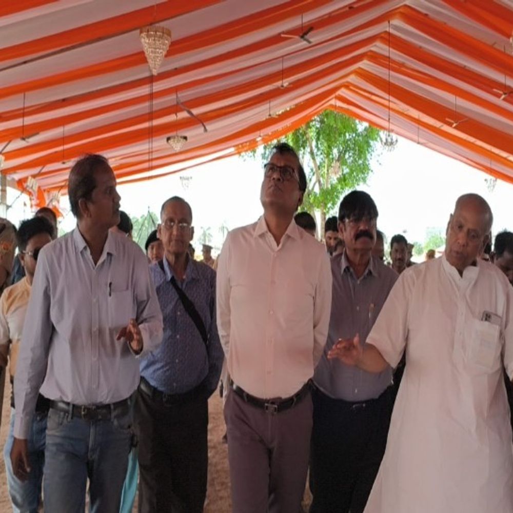 डीएम-एसपी ने किया सत्संग स्थल का निरीक्षण:संत राजिंदर सिंह महाराज के कार्यक्रम की तैयारियों का लिया जायजा