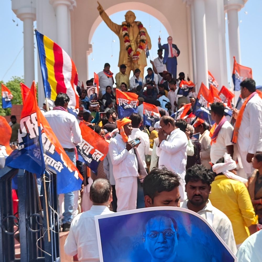 'BJP बाबा साहब को मानती है उनके विचारों को नहीं':लखनऊ में अपना दल ने बाबा साहब को दी श्रद्धांजलि, पल्लवी बोली - यूजीसी जरूर लागू होगा भाजपा ही करवाएगी
