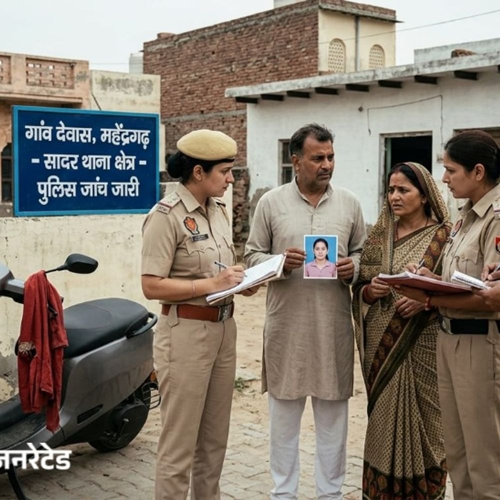 महेंद्रगढ़ से स्कूटी सीखने निकली 15 वर्षीय किशोरी लापता:  दोपहर 1 बजे घर से निकली थी, ग्रे रंग की ओला स्कूटी पर गई – Narnaul News