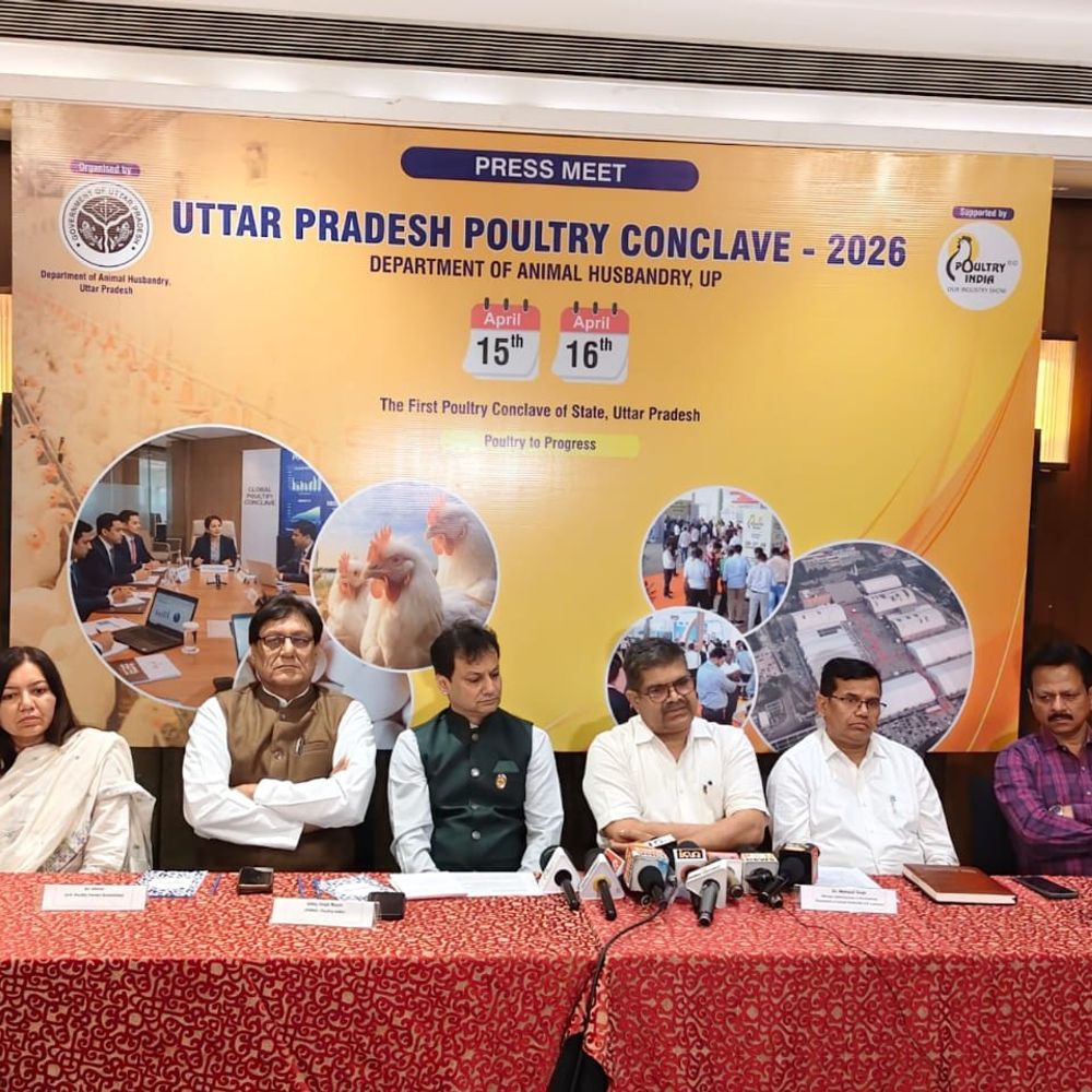यूपी में पहली बार होगा पोल्ट्री कॉन्क्लेव:लखनऊ में 15-16 अप्रैल को इंदिरा गांधी प्रतिष्ठान में जुटेंगे देशभर के एक्सपर्ट