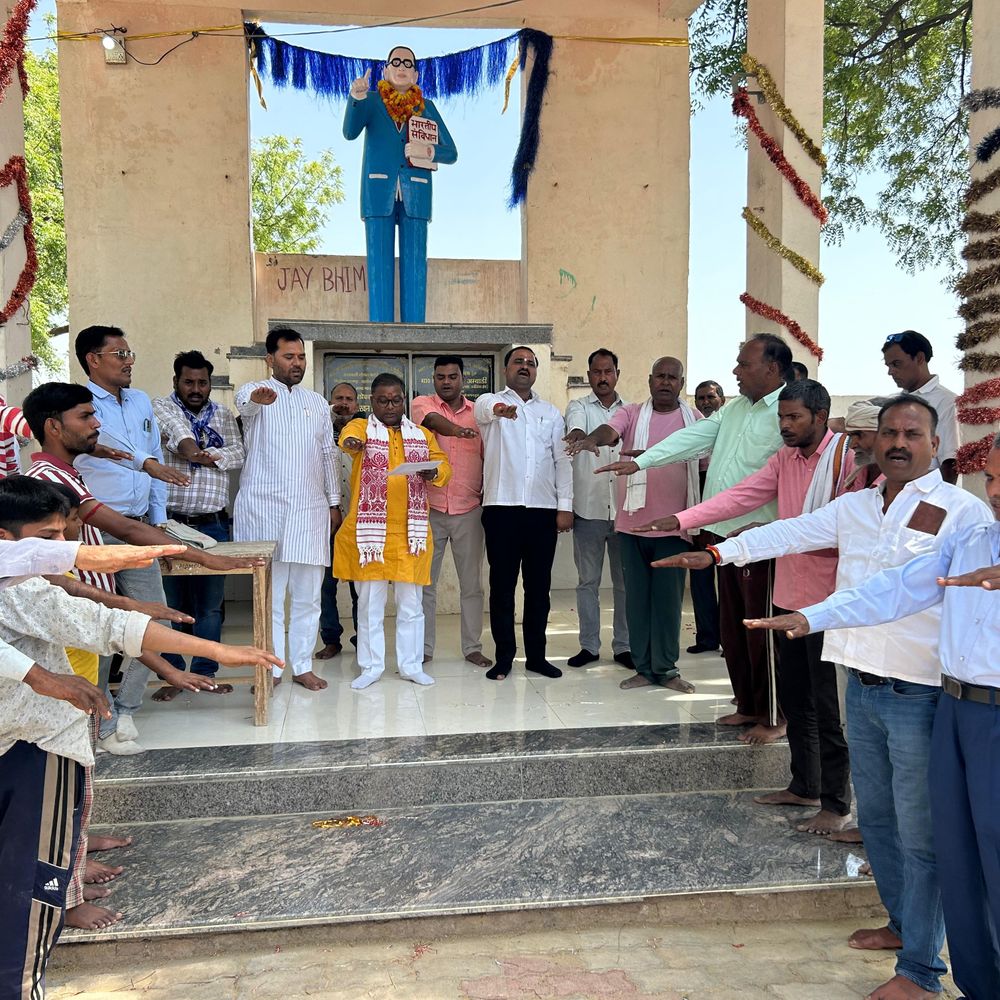 भाजपाइयों ने मनाई डॉ. अंबेडकर की 135वीं जयंती:जिले के सभी बूथों पर हुए कार्यक्रम, संविधान की प्रस्तावना का वाचन