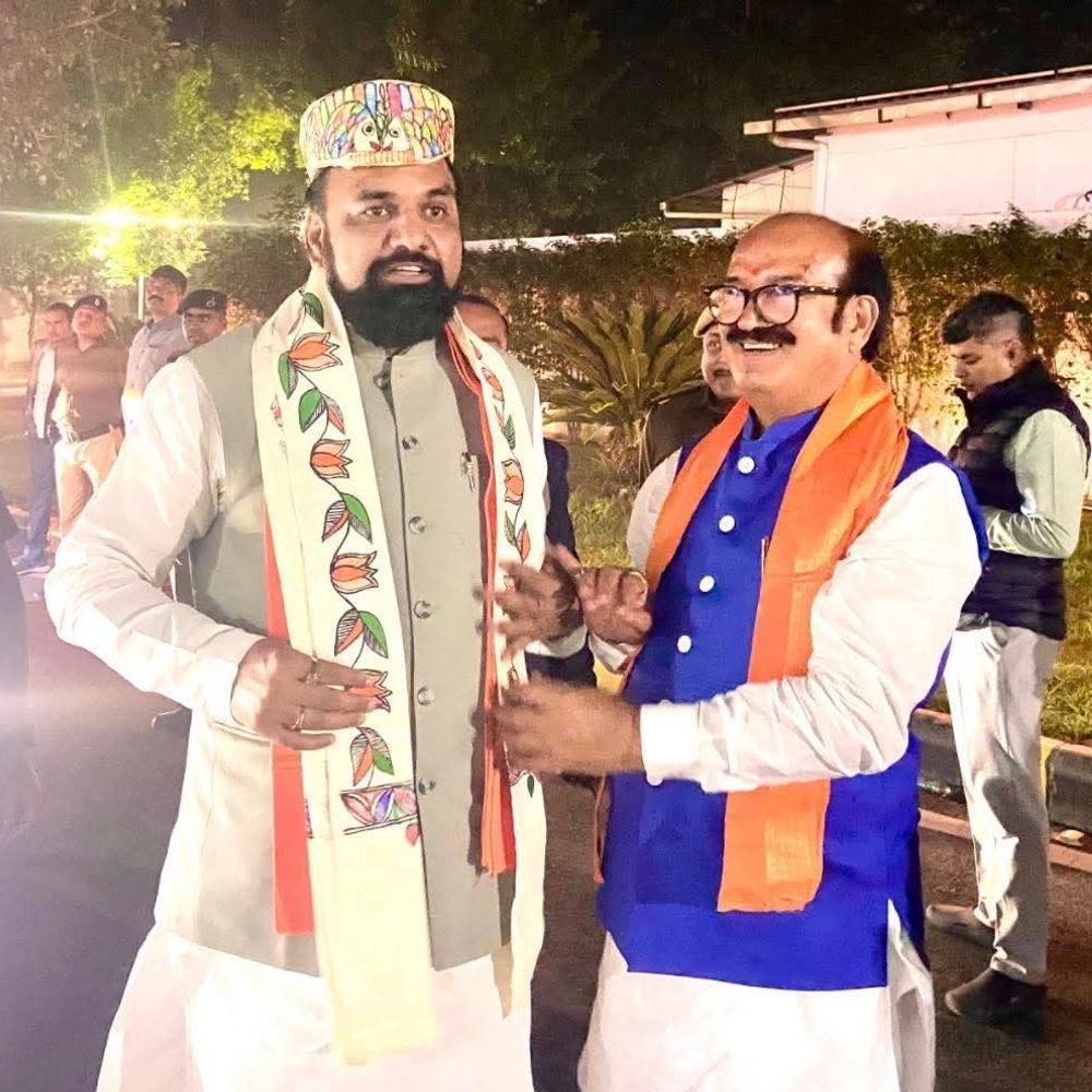 दरभंगा में सम्राट चौधरी के सीएम बनने पर जश्न:बीजेपी विधायक-सांसद ने दी बधाई, बोले- बिहार में विकास का नया दौर शुरू होगा