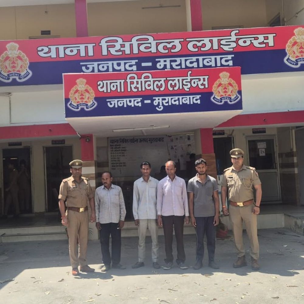 मुरादाबाद में गेहूं के लिए भाई ने भाई को मारा:बेटों के साथ मिलकर लाठी-दराती से हमला, पत्नी-सास घायल