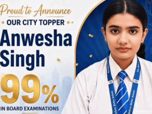 
                 CBSE रिजल्ट में चमके गोरखपुर के स्टूडेंट्स:99 परसेंट के साथ द पिलर्स पब्लिक की अन्वेषा सिंह बनी सिटी टॉपर 
            