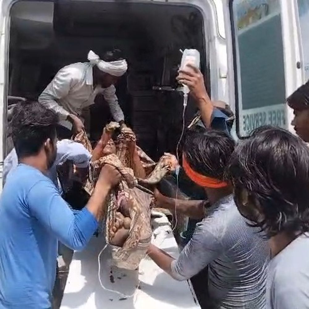 पत्नी के ससुराल नहीं आने पर युवक ने आग लगाई:हालत गंभीर, बाइक दूर खड़ी कर डीजल छिड़का था