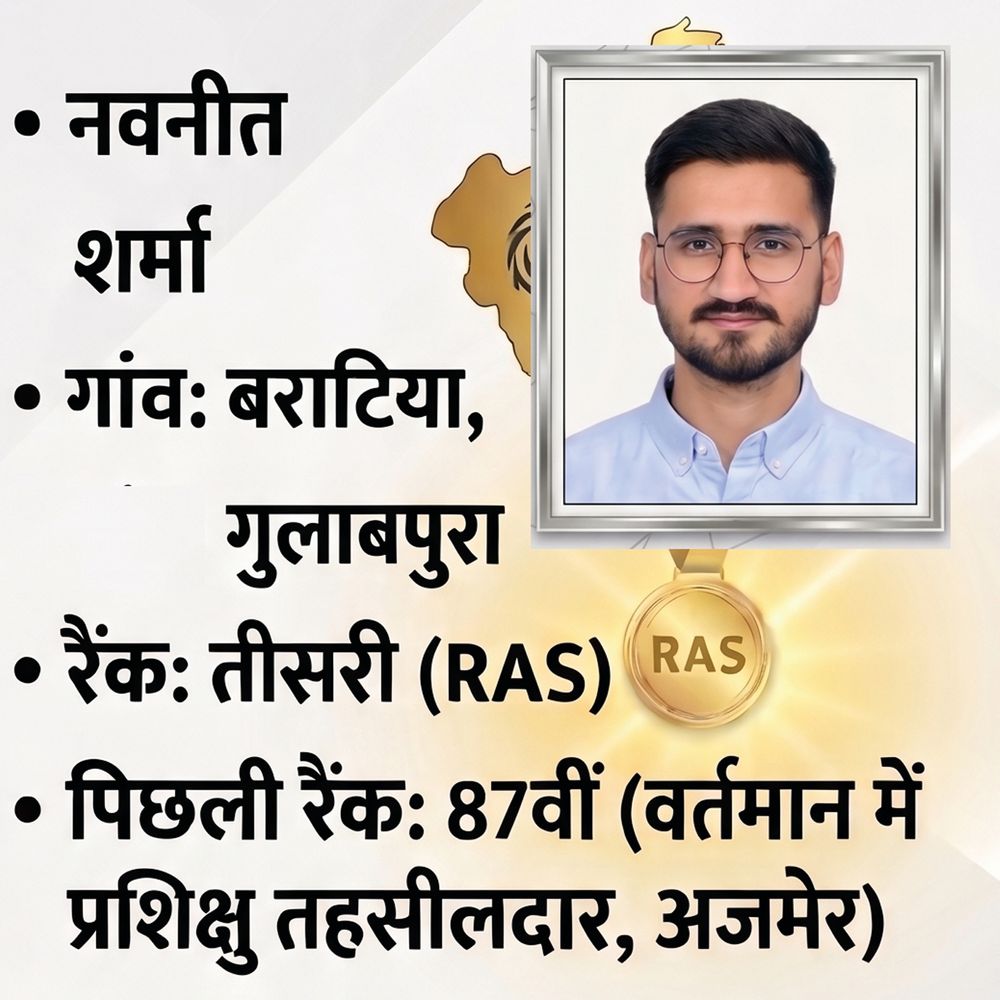 अंशिका अग्रवाल- 31 रैंक : असिस्टेंट प्रोफेसर रहीं अंशिका सेल्फ स्टडी से लगातार दूसरी बार टॉप-50 में