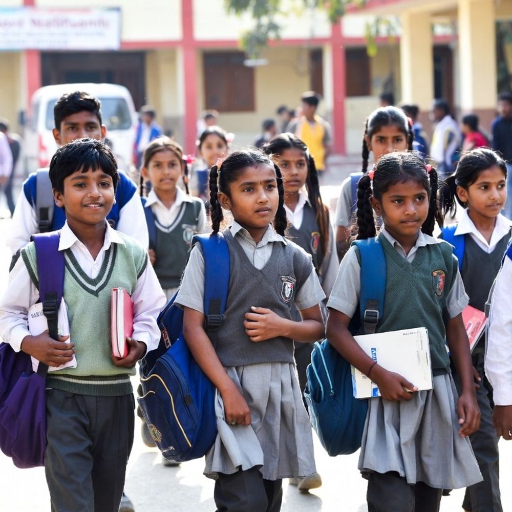 यूपी में स्कूलों की टाइमिंग बदली:8वीं तक स्कूलों और मदरसों में दोपहर 12.30 बजे होगी छुट्‌टी