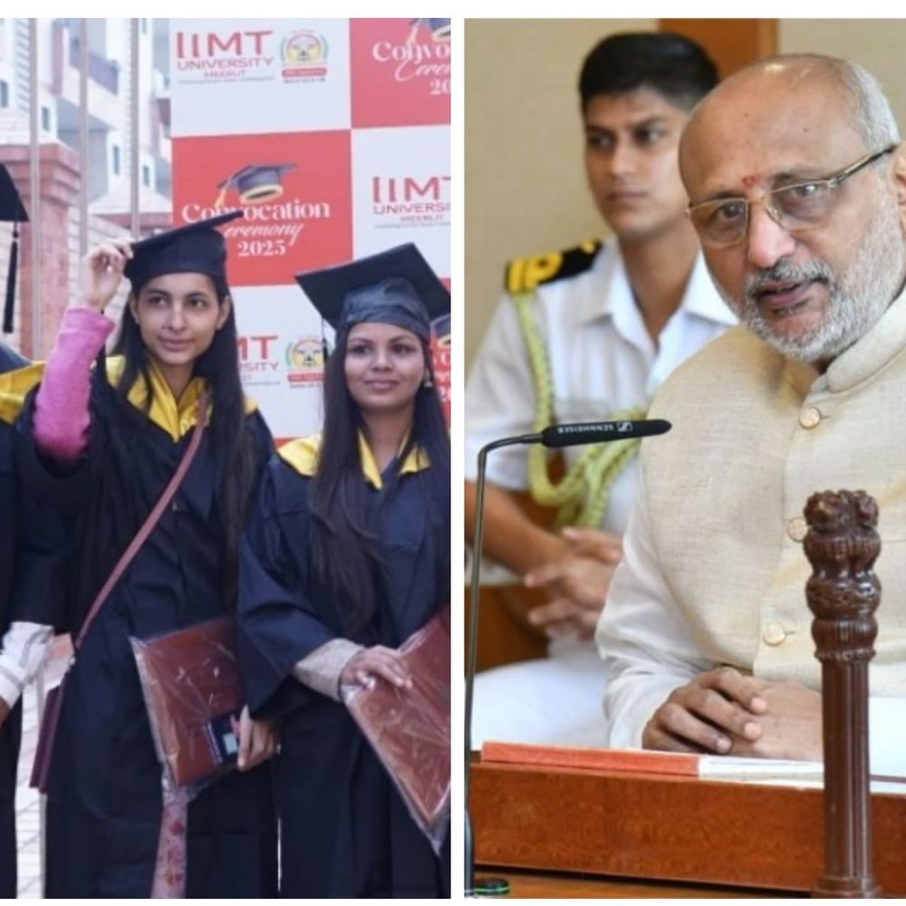 IIMT विश्वविद्यालय के दीक्षांत समारोह में पहुंचेंगे उपराष्ट्रपति सी.पी. राधाकृष्णन:3000 से ज़्यादा विद्यार्थियों को मिलेंगी डिग्रियां , 203 मेधावियों को गोल्ड मेडल से किया जाएगा सम्मानित