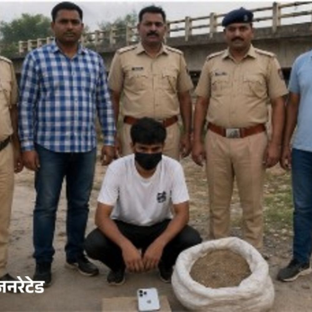 पंचकूला पुलिस की नशा तस्करी पर बड़ी कार्रवाई:  चूरा पोस्त सप्लाई करने बैठा तस्कर पकड़ा, 10.37 किलो नशीला पदार्थ बरामद, आई-फोन भी जब्त – Panchkula News