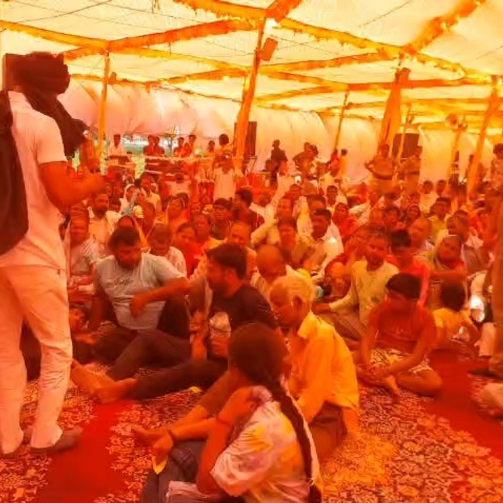 कन्नौज में कंबल वाले बाबा ने किया मरीजों का उपचार:ऋषिनगर में 22 से 28 अप्रैल तक चलेगा रोग निवारण शिविर