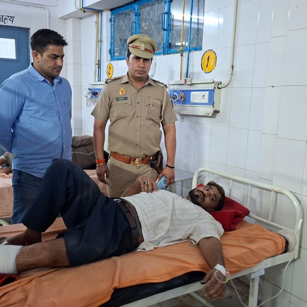 मुरादाबाद में डबल मर्डर का आरोपी गिरफ्तार:मुठभेड़ में पैर में गोली लगी, मुख्य आरोपी फरार