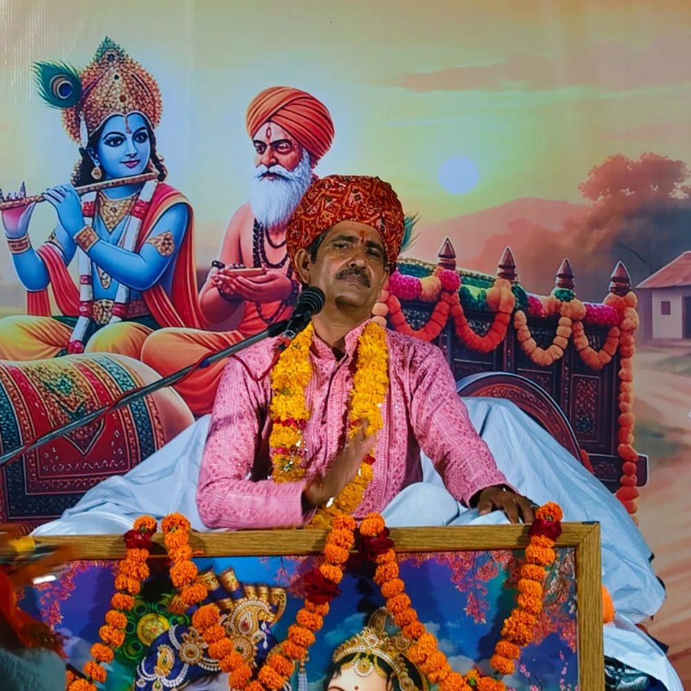 रायपुरिया में नानी बाई का मायरा कथा का समापन:पंडित ने सुनाया नरसिंह मेहता प्रसंग; बोले-भगवान भक्तों की व्याकुलता सहन नहीं करते