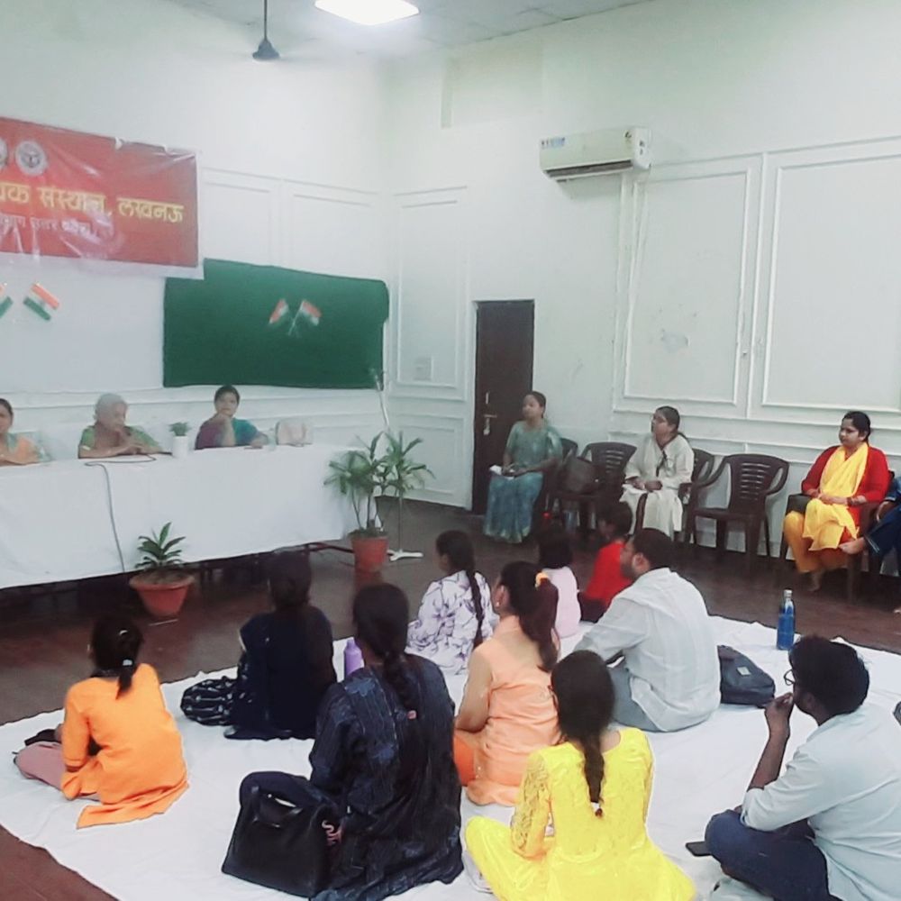 लखनऊ में 'नारी शक्ति वंदन' अभियान का कार्यक्रम:बिरजू महाराज कथक संस्थान में 'स्वस्थ महिला विकसित राष्ट्र' पर संवाद