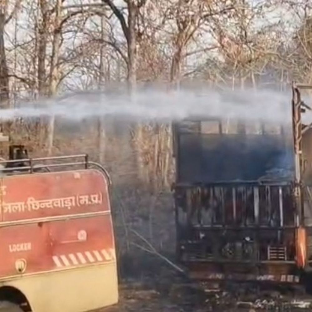 44 लाख की कपास हड़पने रची साजिश:छिंदवाड़ा में खाली ट्रक जलाकर बताया हादसा; ड्राइवर सहित 4 गिरफ्तार, पूरा माल जब्त