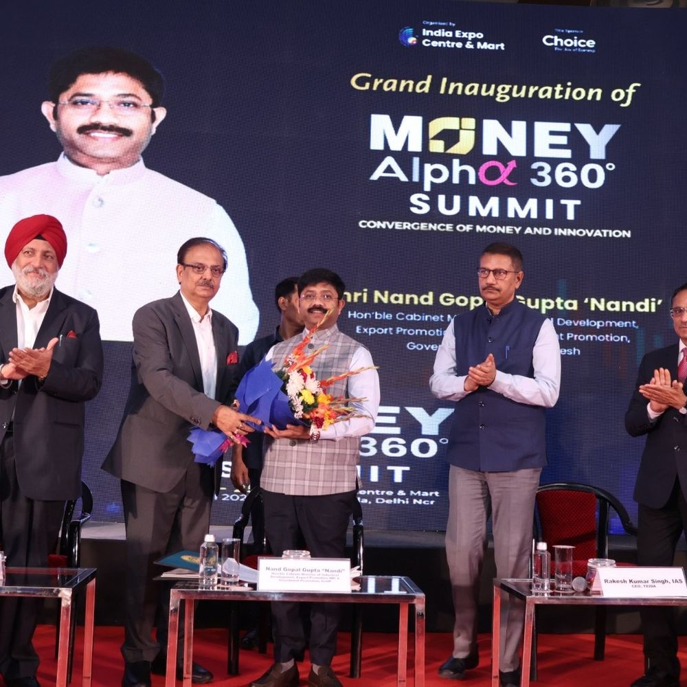 नोएडा में मनी अल्फा 360° समिट 2026 का आगाज:वित्त और फिनटेक जगत के दिग्गज जुटे, 500 एकड़ फिनटेक सिटी का ऐलान