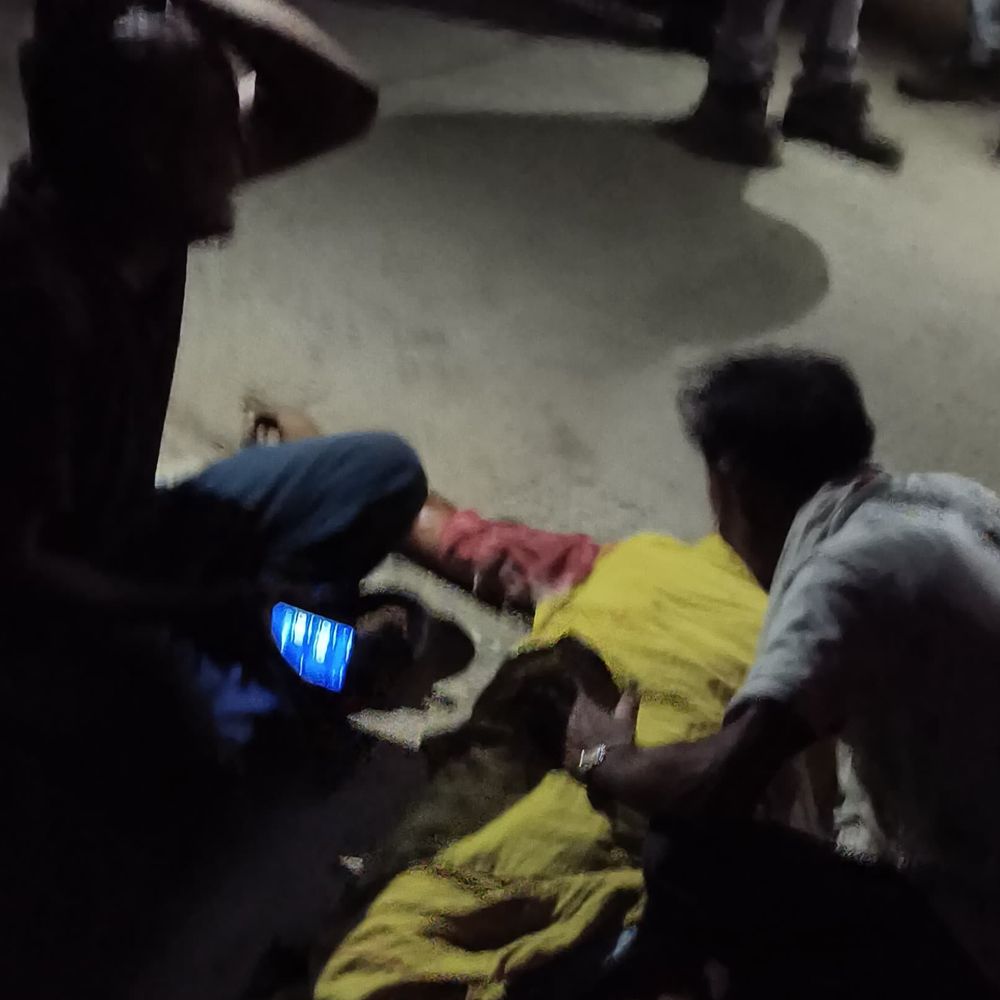 नर्मदापुरम में डंपर की टक्कर से बाइक सवार की मौत:ग्रामीणों ने ढ़ाई घंटे तक शव रख किया चक्काजाम; ड्यूटी से लौटते समय हादसा