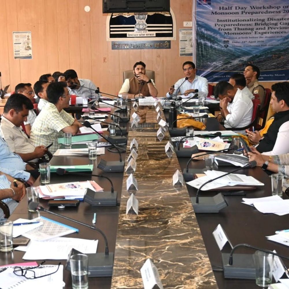 मानसून में आपदा से निपटने को प्रशासन सतर्क:  मंडी में आपदा प्रबंधन प्राधिकरण की कार्यशाला, डीसी ने दिया तैयारियां दुरुस्त रखने के निर्देश – Mandi (Himachal Pradesh) News