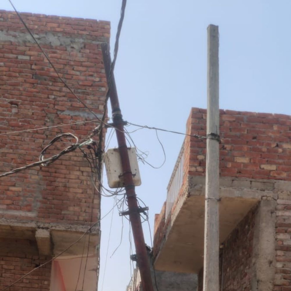 बागपत में जर्जर बिजली पोल से करंट, पशुओं की मौत:स्थानीय लोगों ने 24 घंटे में लाइन शिफ्ट करने की मांग की