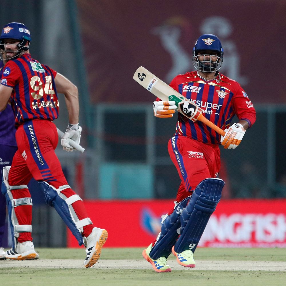 IPL- लखनऊ का दूसरा विकेट गिरा:रिंकू के कैच से मार्करम आउट, स्कोर-65/2; कोलकाता ने 156 का टारगेट दिया