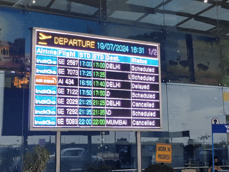 भोपाल में एयर इंडिया की फ्लाइट रद्द; 175 यात्री परेशान:  मुंबई से आई फ्लाइट में मिली तकनीकी खराबी; यात्रियों के हंगामे की भी सूचना – Bhopal News