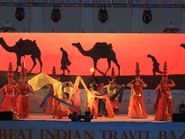 जयपुर में 50 से ज्यादा देशों के टूर ऑपरेटर्स आए:  ग्रेट इंडियन ट्रैवल बाजार शुरू, लोक कलाकारों ने दी प्रस्तुति; कल से लगेगी एग्जीबिशन – Jaipur News