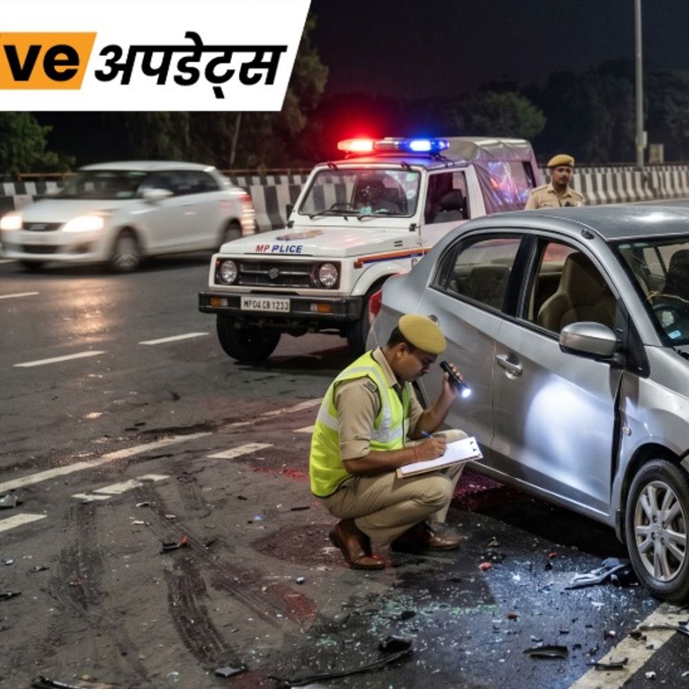 भास्कर अपडेट्स:गुवाहाटी में सड़क हादसा: कार ट्रक से टकराई, 3 की मौत