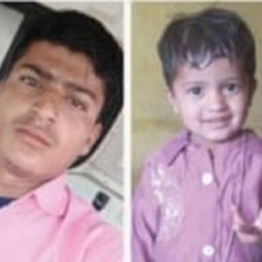 आगरा में पिता-पुत्री की सड़क हादसे में मौत:सगाई में शामिल होने जा रहे थे दोनों, गमछे से बांध रखा था बेटी को