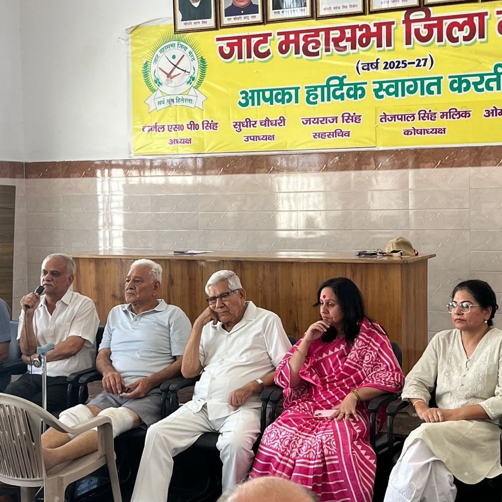 रिटायर्ड कर्नल पर हमले के मामले में जाट समाज नाराज:मेरठ में पुलिस पर लगाए लापरवाही के आरोप, बोले 11 दिन बाद भी आरोपी फरार