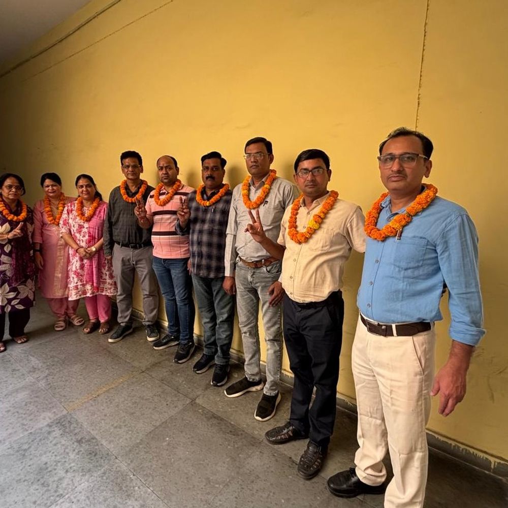 कृषि विश्वविद्यालय में BMS कर्मचारी यूनियन का गठन:मेरठ में जिला अध्यक्ष के रूप में 16 वी बार चुने गए विनय शर्मा, नितिन संगवान बने महामंत्री