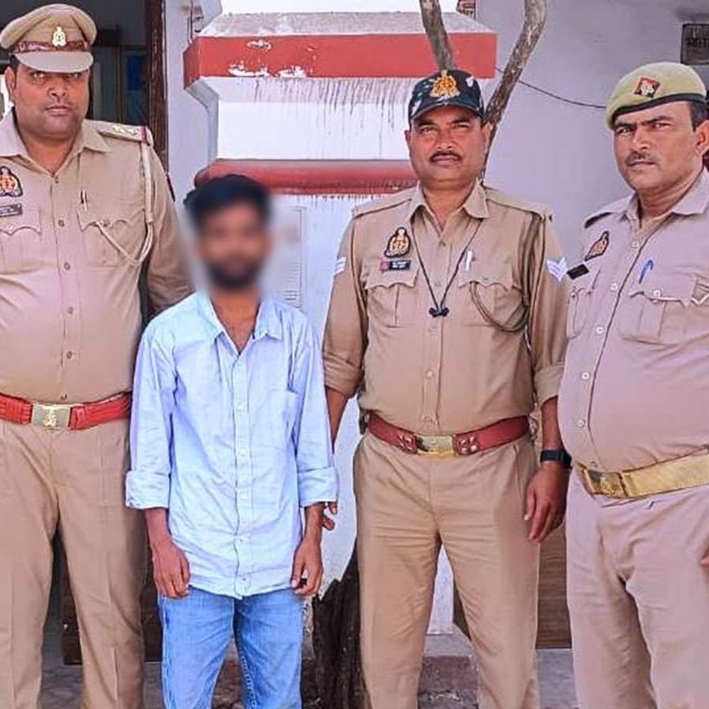 प्रयागराज में विस्फोटक मामले का वांछित आरोपी गिरफ्तार:सिविल लाइन्स पुलिस ने 20 वर्षीय युवक को बिरयानी रेस्टोरेंट के पास पकड़ा