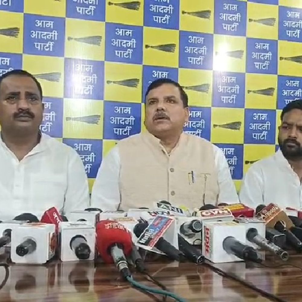 “BJP में गया तो मुंह काला कर देना”:लखनऊ में बोले संजय सिंह- भीषण गर्मी, बिजली कटौती और स्मार्ट मीटर से जनता परेशान