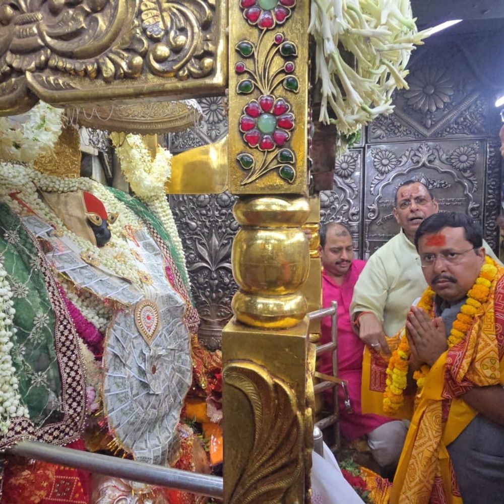 भाजपा अध्यक्ष नितिन नवीन ने विंध्याचल में किए दर्शन:बोले- पश्चिम बंगाल में भाजपा की बहुमत की सरकार बनेगी