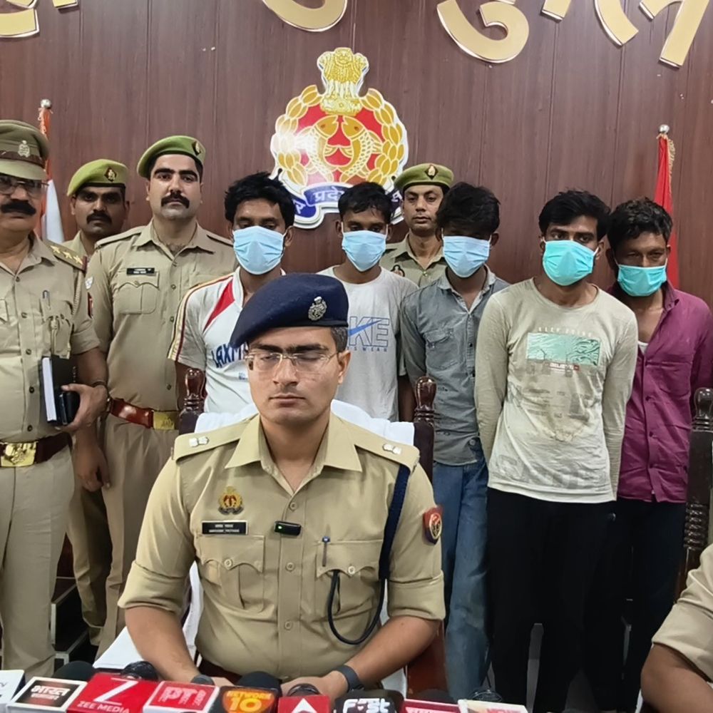 सहारनपुर में ट्यूबवेल तार चोर गिरोह का भंडाफोड़:पांच शातिर अरेस्ट, चोरी का सामान बरामद