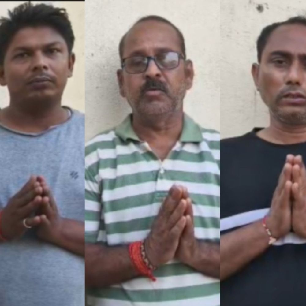 मिर्जापुर में पुलिस चौकी पर हमला, सिपाही से मारपीट:3 गिरफ्तार, आरोपियों ने हाथ जोड़कर गलती स्वीकार की