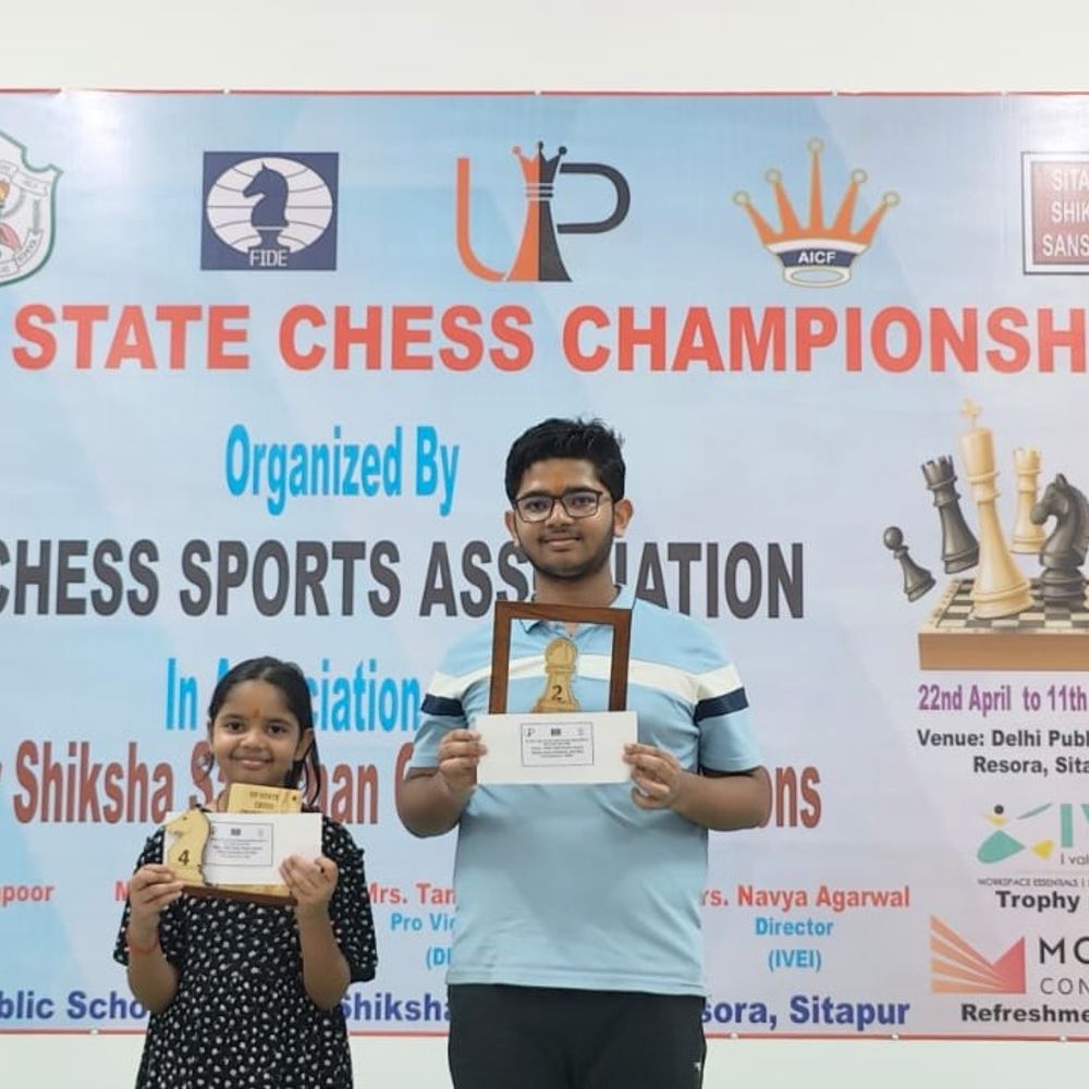 रायबरेली के भाई-बहन ने राज्य स्तरीय चेस प्रतियोगिता में दिखाया:आभास ने अंडर-19 में दूसरा, आभ्या ने अंडर-9 में चौथा स्थान प्राप्त किया