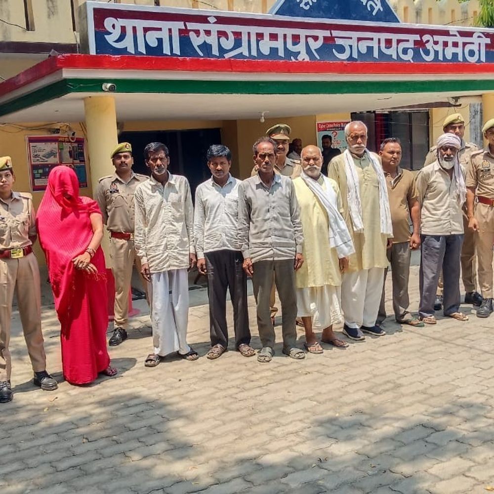 एक रात में पुलिस के हत्थे चढ़े आठ वारन्टी:अमेठी में मुकदमा दर्ज, पुलिस विधिक कार्यवाही में जुटी