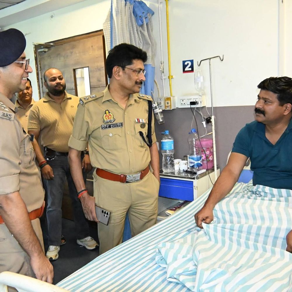 तिहरे हत्याकांड में एक आरोपी ने किया सरेंडर:SSP ने घायल इंस्पेक्टर-सिपाही का जाना हाल, 3 आरोपी अब भी फरार