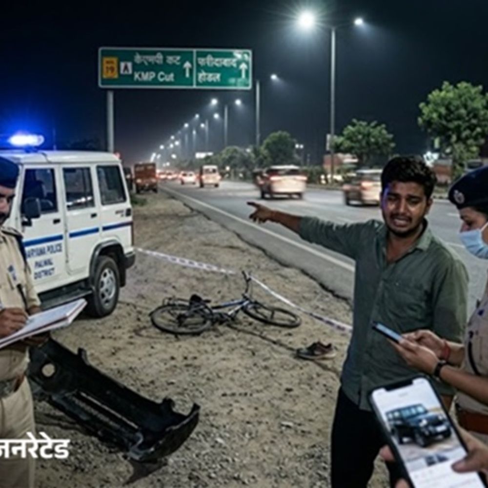 पलवल में सड़क हादसों में दो की मौत, एक घायल:  थार और स्विफ्ट कार ने मारी टक्कर; रोड पार करते समय दुर्घटना – Palwal News