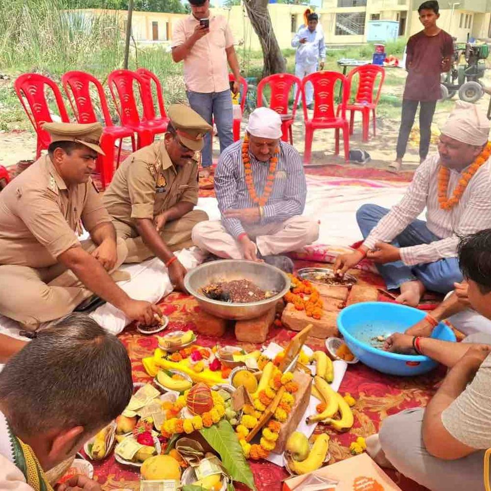 पीएसी में 108 आवासों का निर्माण शुरू:उपसेना नायक ने किया भूमि पूजन, अधिकारी बोले- कर्मियों को मिलेगी बेहतर सुविधा