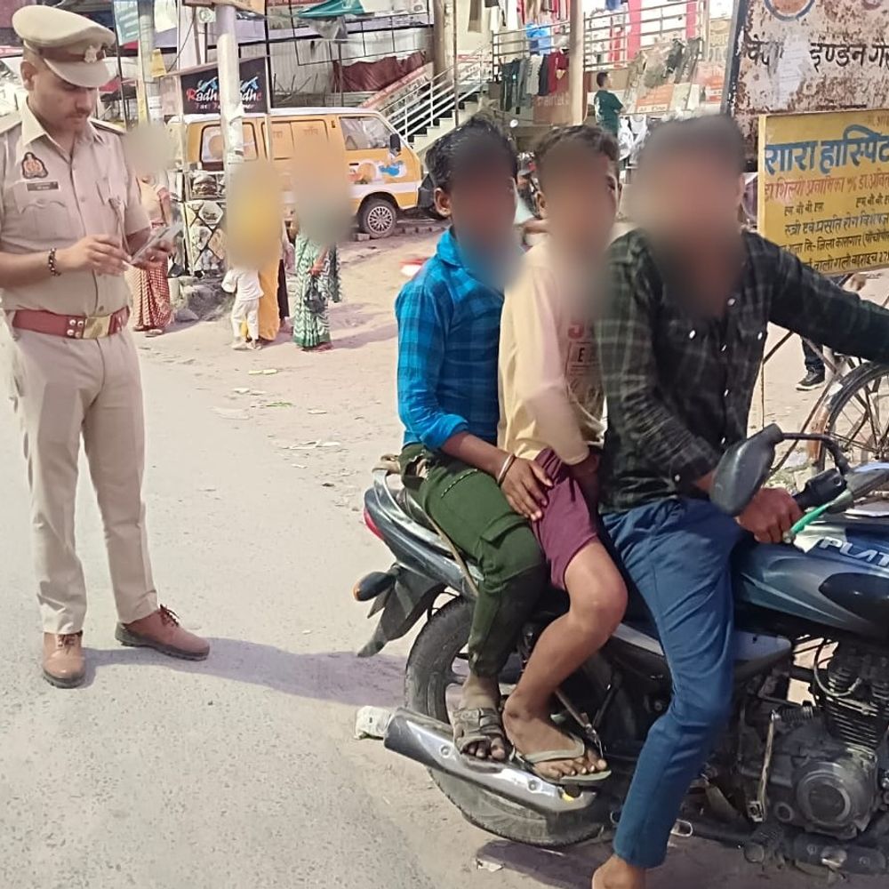 बहराइच में 940 वाहनों पर 11.86 लाख का जुर्माना:एसपी ने यातायात नियमों का उल्लंघन करने पर कार्रवाई के दिए निर्देश