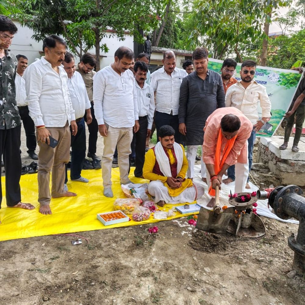प्रयागराज में 100 स्थानों पर लगेगा रेन वाटर हार्वेस्टिंग सिस्टम:मेयर ने पी.डी. टण्डन पार्क से भूजल संरक्षण अभियान शुरू किया